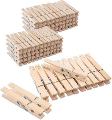 Clothes Pins Wood for Hanging Clothes,3.5 Inch【100pcs】